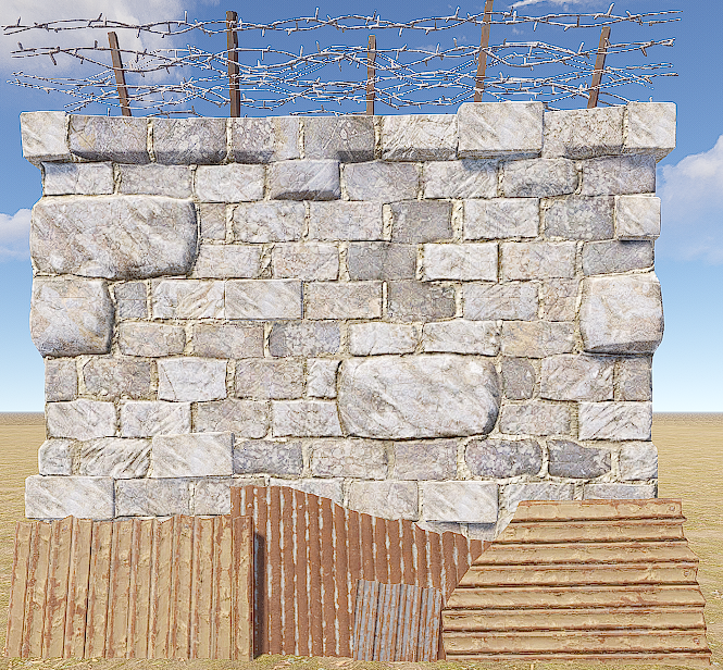 External Stone Wall